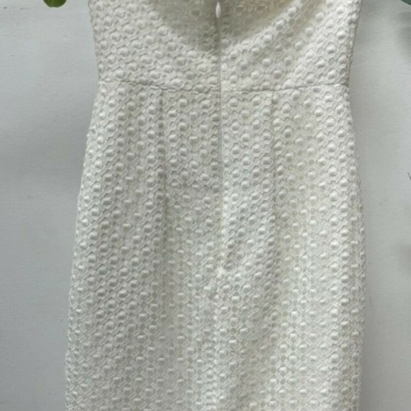 KOOKAI Lucia White Lace Overlay Strapless Midi Pencil Dress RRP$200 - Picture 9 of 10
